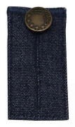 2x Denim Byxförlängare 2 Knappkrokar Elastiska Midjeförlängare Mörkblå