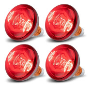 4-pack 250 Watts Värmelampa Glödlampor, R40 Värmelampa för Kycklingar, Infraröd Reflektor