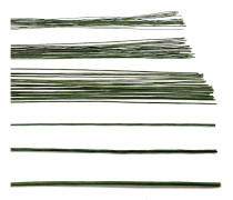 21,6 tum blomsterstjälkar tråd grön papperslindad tråd 18 gauge 20 gauge 24 gauge för hantverk blomsterarrangemang