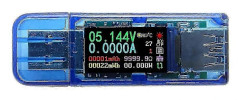 At35 USB 3.0 Färg LCD Amperemeter Spänningsström Mätare Multimeter Batteriladdning Strömförsörjning Bank