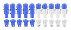 10 Set Powercon Typ A Nac3fca+nac3mpa-1 Chassikontaktpanel