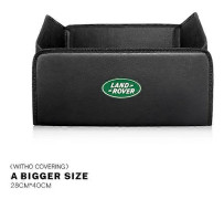 Bilstamförvaringsväska i läder, hopfällbar för Land Rover Range Rover Evoque Velar Defender Discovery Freelander B-L