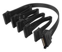 15 Pin Sata Strömsplitter 1 Till 5 Hårddisk HDD SSD Strömförsörjningskabel Förlängningskabel Hårddisk