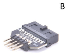 Front Panel Plug Connector USB3.0 19-pin To USB 9Pin Adapter För Moderkort