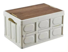 Trunk Organizer för campingutrustning för picknick White 42*39*23cm