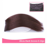 LM Synthetic Invisable Seamless Hair Pads Clip In 2Clips Öka hårvolymen Hårförlängningar Top Side Cover Hårstycke P4/27 1pc