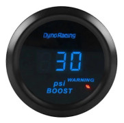 Turbo Boost Mätare -14-30psi Blå LED Mini Digital 52mm Turbo Tryckmätare För 12v 4/6/8 Cylindrar Bensinfordon