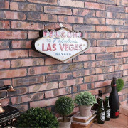2025 Metall LED-skylt Dekorativ Bar LED Metall Vägglampa Skylt (LAS VEGAS)