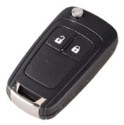 Flip fjärrnyckelfodral 2-knapps HU100 för Opel