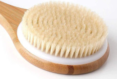 Body Brush Back Brush Bamboo Bath Brush Natural Bristles Exfoliating Massage Improves Blood Circulation And Cellulite