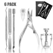 6 st Ingrown Toenail Tools Kit, Premium Nagelbehandling Fotverktyg
