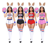 Squad Lola Bunny Rabbit Kostymer Cosplay Kostymer Toppbyxor För Dam