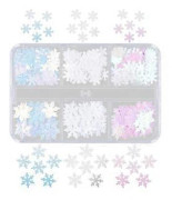 Snöflingeglitter för hartsgjutningsformfyllningar Nagelpaljetter Hartsglitter
