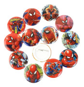 12-pack runda Spider-Man-märken