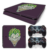 Ps4 Slim Console And Controllers Skin Sticker - Joker