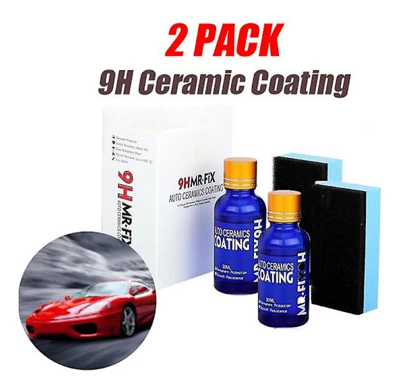9h flytande keramisk beläggning 30ml anti-scratch Högglans Skyddsbeläggning för bil 2pcs none