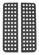 2 ST Bakdörrsfönsterdekaler Aluminiumlegering Glaspanelskydd Wrangler JK 2007 2018 Typ A