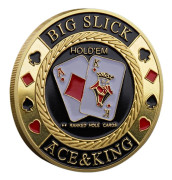 Poker Kortskydd Poker Chip Mynt Bordsspel Poker Kortskydd Mynt Samlarobjekt Gåva till Make, Far, Vän