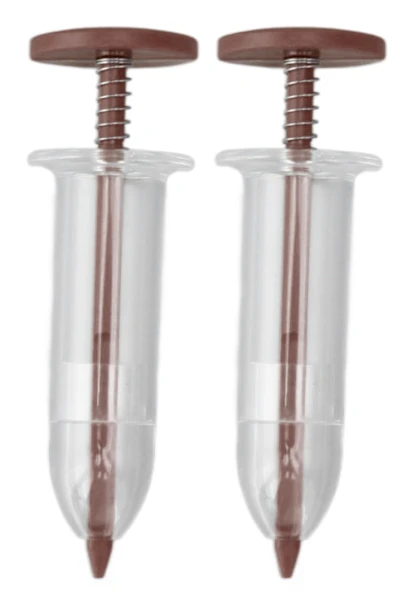 2st Mini Seed Sower Seed Dispenser Small Seed Spreader Adjustable Handheld Seed Planter Sowing Machine Garden Tool Brown