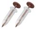 2st Mini Seed Sower Seed Dispenser Small Seed Spreader Adjustable Handheld Seed Planter Sowing Machine Garden Tool Brown