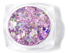 1 låda nagelkonstdekoration glitter pentagram oregelbundna paljetter manikyrdekoration DJ01