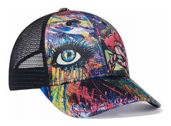 AVEKI Mesh Trucker-kepsar, utomhus Snapback Dad Hat, Hip Hop herr och dam justerbara basebollkepsar