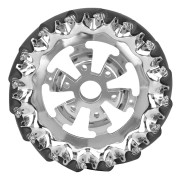 6-tums Mecanum-hjul Metall Höger med 16 TPU-gummirullar Industriella robotdelar