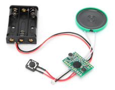 Röstmodul DIY Gratulationskort Chip Inspelningsbar Röstljud 4min Spela in Ljudkort med Ljussensor