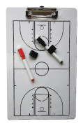 Coach Board Torktavla för Tränare Dubbelsidig Design Strategi Tavla Vittavla för Basket