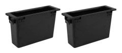 2X 1Din Bilstereo Radio Dash Förvaringslåda Fickkit för