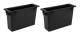 2X 1Din Bilstereo Radio Dash Förvaringslåda Fickkit för