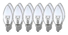 12x 40w E14 Lampa Klar Glödlampa