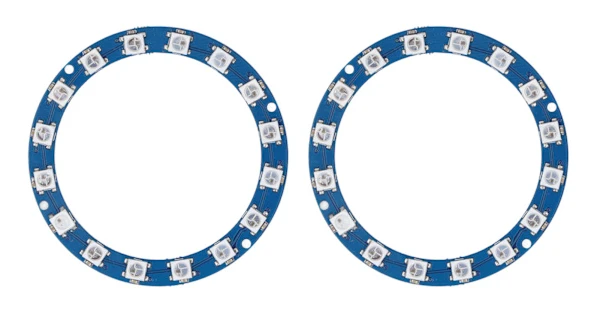 2:a generationens RGB LED-ring 16 bitars intelligent fullfärg 5V digital port WS2812B 5050