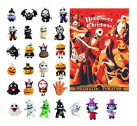 Julklappssuccé 2025 Halloween Adventskalender med 24 Ornament Nedräkning Blind Box Leksaker-sfsssc