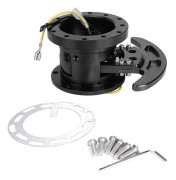 Tilt Flipped Racing Ratt Styrning Hjul Snabbkoppling Hub Kit Avtagbar AdapterSvart