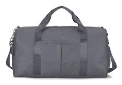 Vattentät sportväska med skofack, axelrem, handbagage Grey
