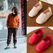 barnskor Koreanska casual Prinsessskor Studentbönaskor red 24#