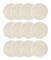 12 st Exfolierande Loofah Pad Kroppsskrubb Rund Bad Dusch Loofah Svamp Pad Naturlig Exfolierande Skrubbborste