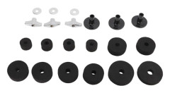 21 st Trumcymbal Filt Pad Halkfri Instrument Tillbehör Ersättningsset Svart