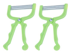 2 st Bärbar ansiktshårborttagningstråd Epilator Manuell skönhetshårborttagare för kvinnor (grön)