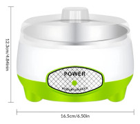 1,2L Helautomatisk Liten Elektrisk Yoghurtmaskin Grön (Rostfritt Stål)