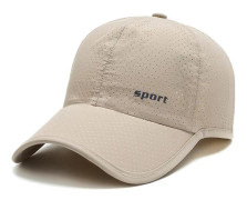 Män Kvinnor Sommar Baseball Cap Snabbtorkande Hattar Unisex Breathab Beige one size