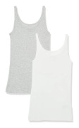 Kvinnors Slim-fit Tunna Remmar Väst, 2-pack Style 13 L