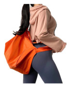 Professionell sport ryggsäck dam bärbar bärbar fitness väska stor kapacitet nät röd yoga träningsväska,Orange