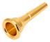 Högkvalitativt guldpläterat hornmunstycke för musikinstrument (guld)