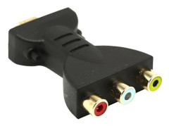 Guldpläterad HDMI till 3 RGB RCA Video Audio Adaptrar AV Komponent Konverterare
