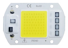 COB LED-lampchip AC 220V LED-lampa 10W 20W 30W 50W IP65 High Power Smart IC DIY Flood-lampa Glödlampa Spotlight Outdoor Chip Lamp 30W Cold White Wattage AC 220V