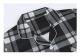 Mjukt Silke Långärmad Dam Plaid Skjorta Pyjamas Black M