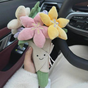 Rolig bukett handhållen blomma docka examen bröllop flicka födelsedagspresent