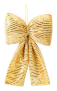 2025 Ny julklänning Gränsöverskridande Amazon Jul Paljett Randig Rosett Hänge Scendekoration Gold Sequin Stripe